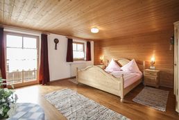 Schlafzimmer im Zimmer Bergsonne